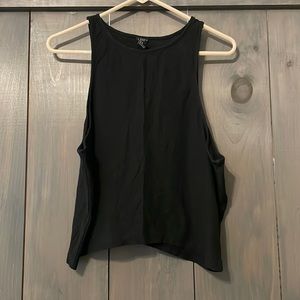 Forever 21 Black Cropped Tank Top